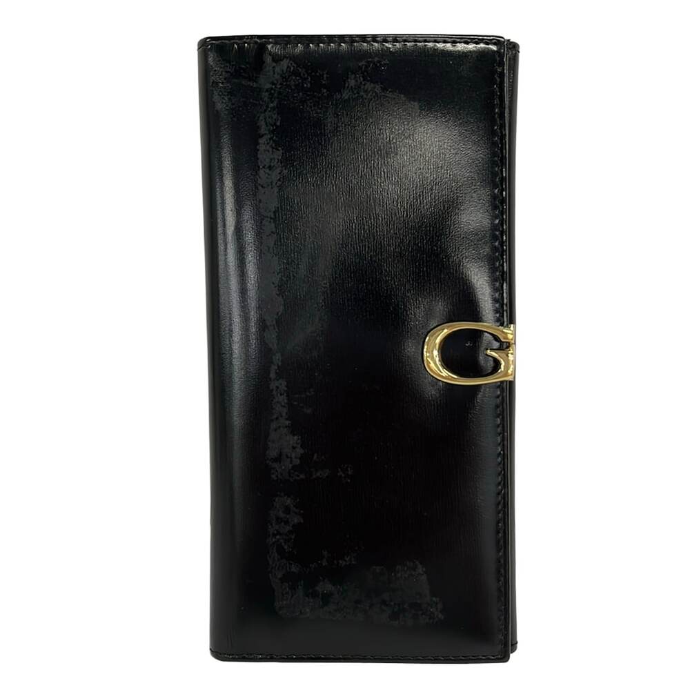 Gucci Old Gucci Long Wallet 035-2192-4841 Black Gold